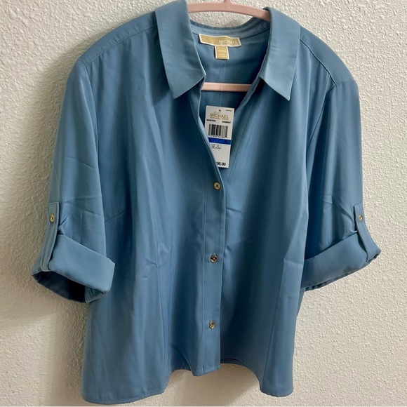 Michael Kors Relaxed Fit Blouse NWT - Picture 2 of 6